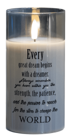 Led Candle Every Great Dream Begins