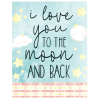 Wall Plaque I Love You To The Moon