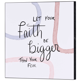 Wall Plaque Let Your Faith Be Bigger