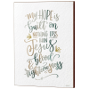 Wall Plaque My Hope Is Built  Mdf