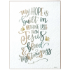 Wall Plaque My Hope Is Built  Mdf