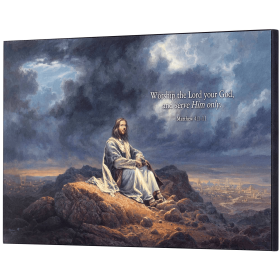 Temptation Matthew 4:1-11 Wall Plaque