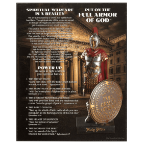 Plaque Wall Full Armor Of God Mdf