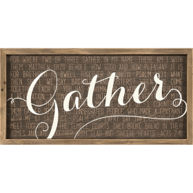 Gather Wall Plaque