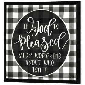 If God Is Pleased Wall Plaque