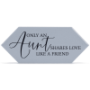 Tabletop Tile Only Aunt Shares Love Grey