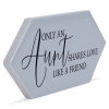 Tabletop Tile Only Aunt Shares Love Grey