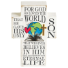Tabletop Plaque Cross For God So