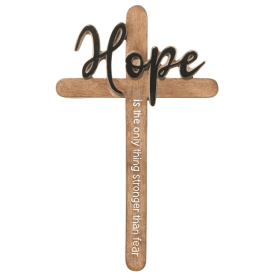Wall Cross Hope Resin