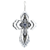 Wind Spinner Cross Lines Steel