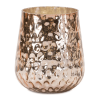 Rose Gold Glass Candle Holder