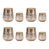 Rose Gold Glass Candle Holder