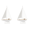 Wood Sailboat Sculpture