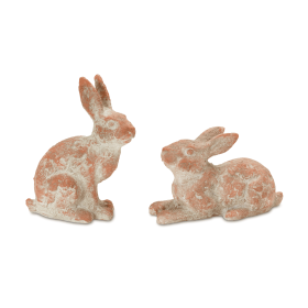 Distressed Garden Rabbit Statue