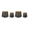 Tapered Punched Metal Candle Holder