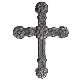 Flower and Heart Cross