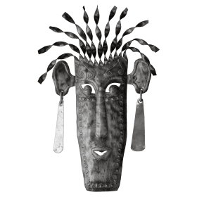 Tribal Mask with Earrings