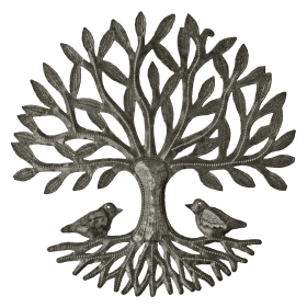 Tree & 2 Birds with 3D Wings