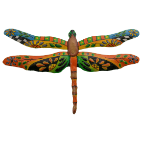 Painted Orange & Green Dragonfly