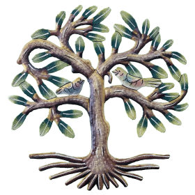 Pale Painted Tree 2 Birds