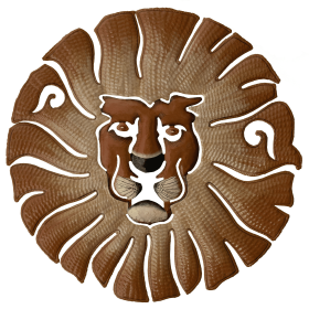 Painted Lion Head