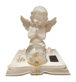 ANGEL PRAYING FIGURINE WITH SOLAR LIGHT