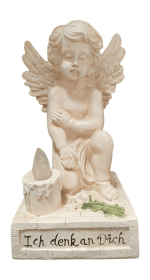 Angel Kneeling down Figurine with Solar light