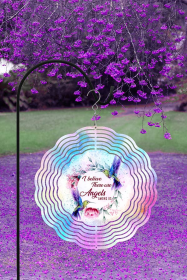 Spring Home Decor Believe Angels Among Us Wind Spinner