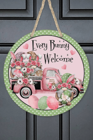 Easter Home Decor Every Bunny Welcome Wall Door Hanger