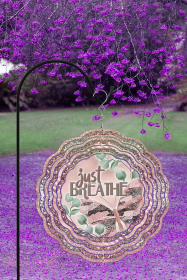 Spring Home Decor Just Breathe Soft Garden Wind Spinner