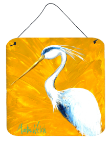Bird - Blue Heron Col Mustard Wall or Door Hanging Prints