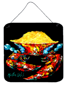 Crab Black Gold Wall or Door Hanging Prints