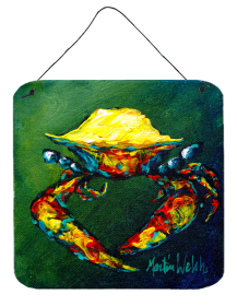 Crab Little Green Wall or Door Hanging Prints