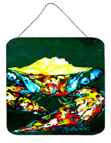 Crab Mean Green Wall or Door Hanging Prints