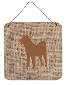 Akita Burlap and Brown BB1082 Wall or Door Hanging Prints