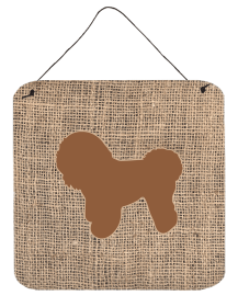 Bichon Frise Burlap and Brown BB1107 Wall or Door Hanging Prints