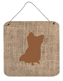 Chihuahua Burlap and Brown BB1115 Wall or Door Hanging Prints