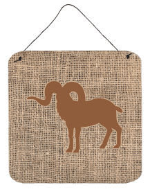 Sheep Burlap and Brown BB1007 Wall or Door Hanging Prints