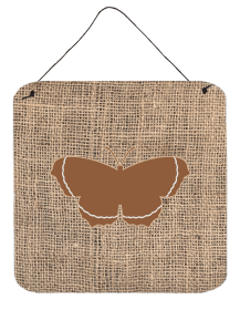 Butterfly Burlap and Brown BB1037 Wall or Door Hanging Prints