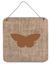 Butterfly Burlap and Brown BB1041 Wall or Door Hanging Prints