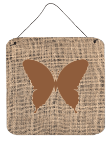 Butterfly Burlap and Brown BB1048 Wall or Door Hanging Prints