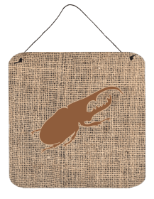 Beetle Burlap and Brown BB1056 Wall or Door Hanging Prints