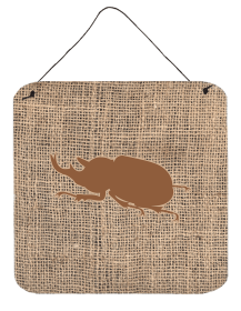 Beetle Burlap and Brown BB1064 Wall or Door Hanging Prints