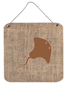 Stingray Burlap and Brown BB1095 Wall or Door Hanging Prints