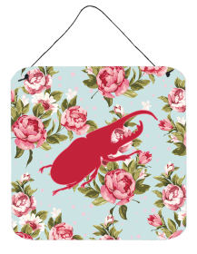 Beetle Shabby Chic Blue Roses BB1056 Wall or Door Hanging Prints