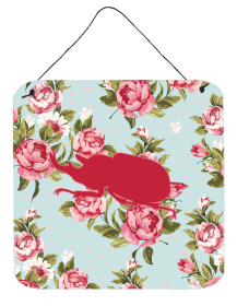 Beetle Shabby Chic Blue Roses BB1064 Wall or Door Hanging Prints