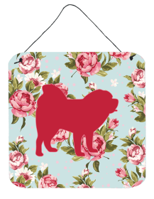 Chow Chow Shabby Chic Blue Roses BB1106 Wall or Door Hanging Prints