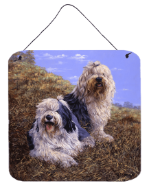 Old English Sheepdogs by Michael Herring Wall or Door Hanging Prints
