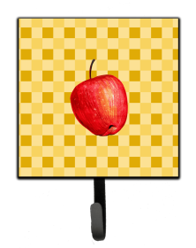 Whole Apple on Basketweave Basketweave / Food Themed Leash or Key Holder
