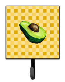 Sliced Avacado on Basketweave Basketweave / Food Themed Leash or Key Holder